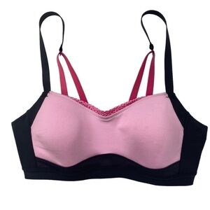Moving Comfort oink black athletic bra jog S 32 CD 34C
